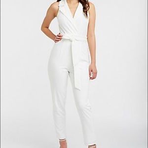 White tuxedo jumpsuit